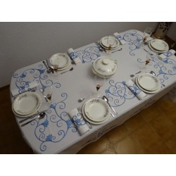 mantel de lagartera "uribe 2" alta artesanía de lagartera