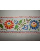 colcha rústica bordada en multicolor. bordados artesanos